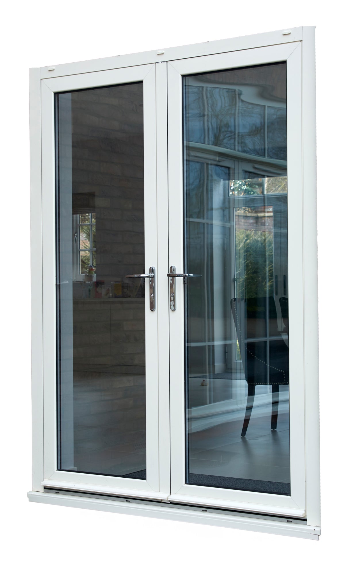 Aluminium French Doors White x White 1500 x 2100